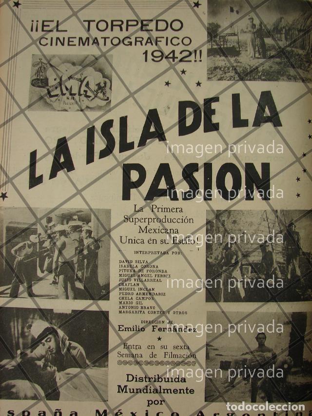 Poster collecting: CARTEL ANTIGUO, PELICULA LA ISLA DE LA PASION 1941