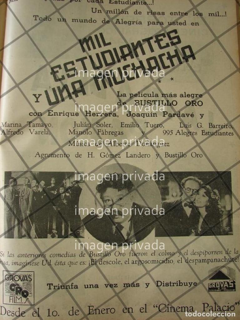 Poster collecting: CARTEL ANTIGUO PELICULA MIL ESTUDIANTES Y UNA MUCHACHA 1941