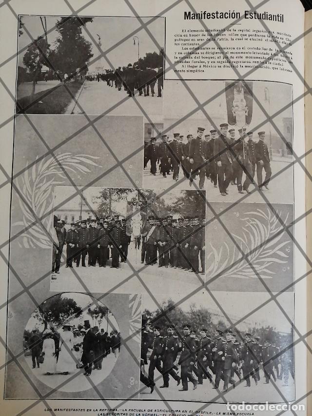 Poster collecting: AFICHE ANTIGUO MANIFESTACION ESTUDIANTIL 1910