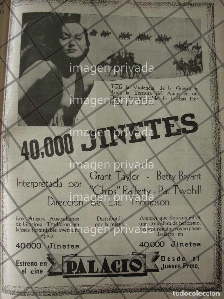 Poster collecting: CARTEL ANTIGUO DE CINE. 40,000 JINETES 1941