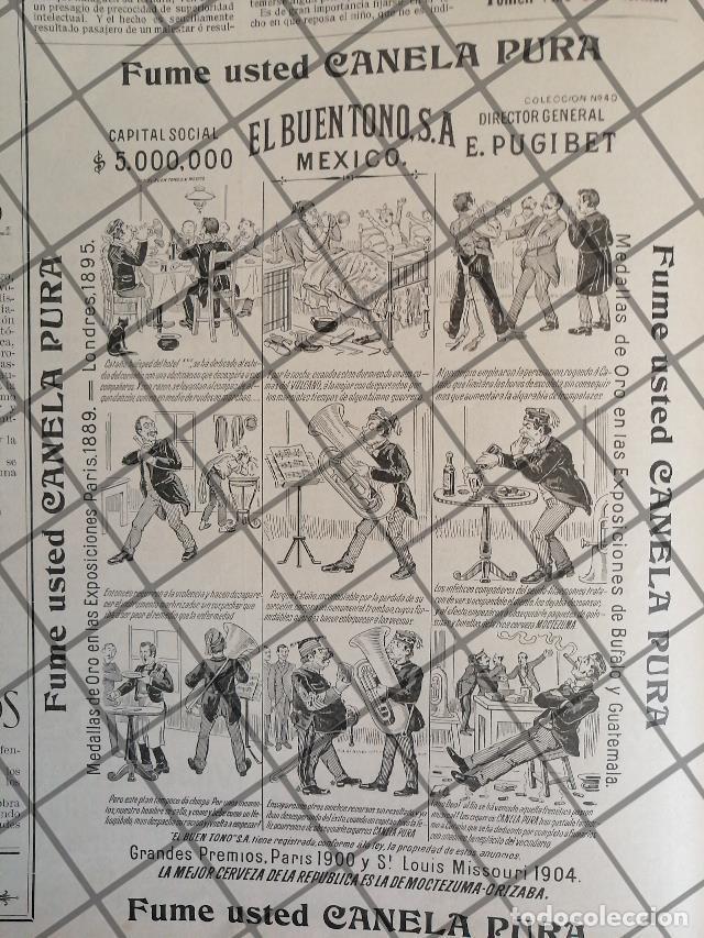 Poster collecting: TIRA COMICA ANTIGUA 1906 TABACOS CANELA EL BUEN TONO N40