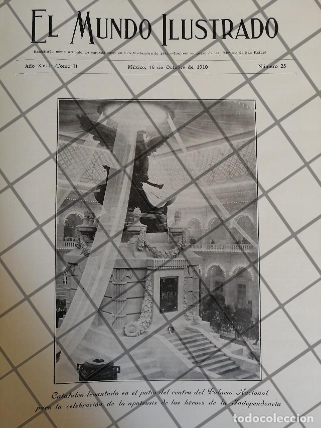 Poster collecting: PORTADA ANTIGUA 1910 CATAFALCO EN PALACIO NACIONAL