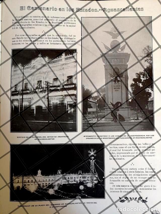 Collectionnisme d'affiches: AFICHE FIESTAS DEL CENTENARIO EN AGUASCALIENTES 1910