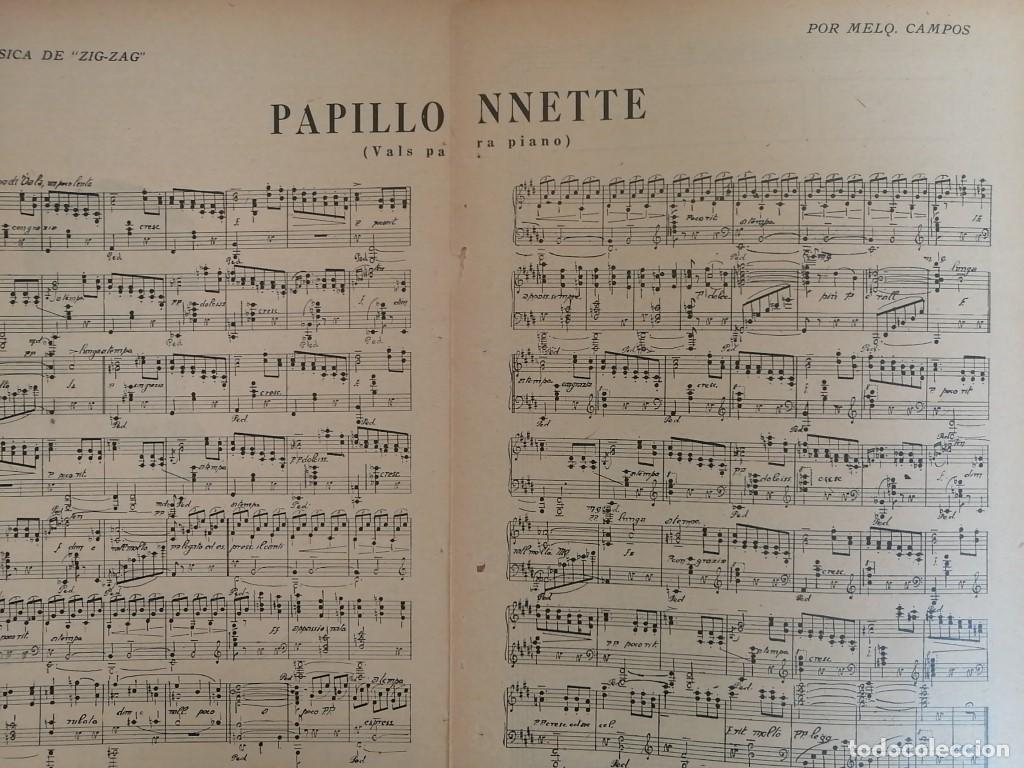 Collectionnisme d'affiches: PARTITURA ANTIGUA INEDITA PAPILLONETE. MELQUIADES CAMPOS. 1920