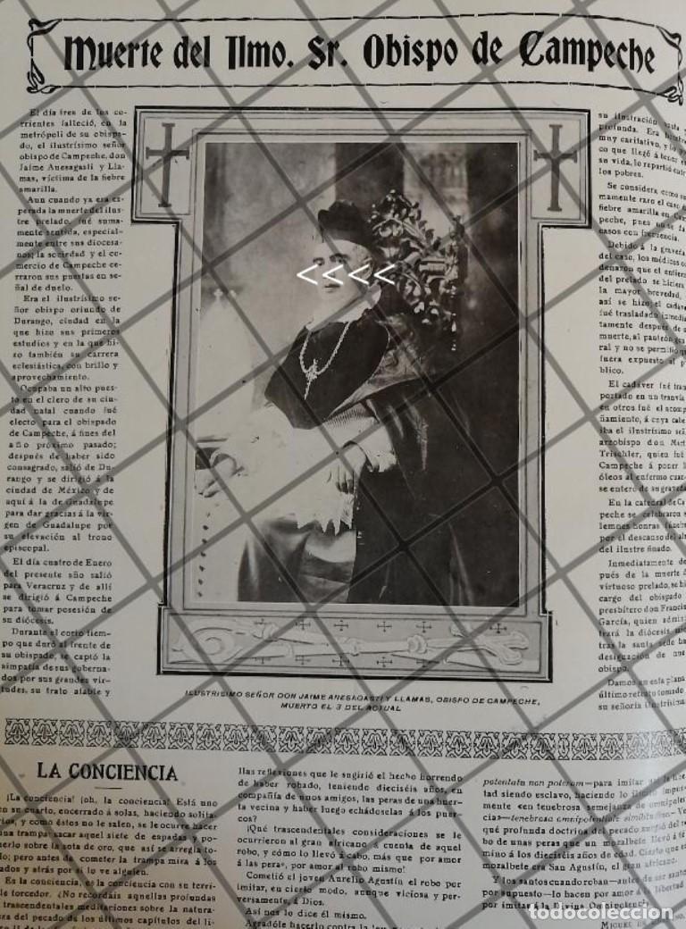Collectionnisme d'affiches: AFICHE MUERE OBISPO. JAIME ANESAGASTI LLAMAS 1910