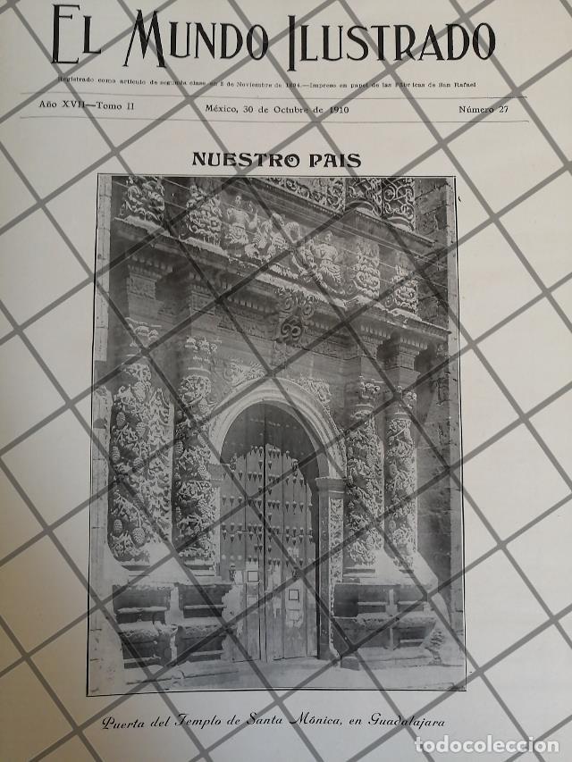 Collectionnisme d'affiches: PORTADA ANTIGUA 1910 TEMPLO SANTA MONICA, GUADALAJARA