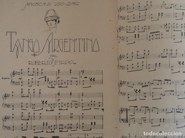 Collectionnisme d'affiches: PARTITURA ANTIGUA. TANGO ARGENTINO. ROBERTO FIRPO 1920