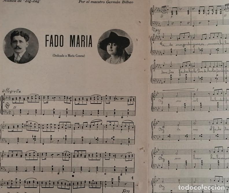 Collectionnisme d'affiches: PARTITURA ANTIGUA INEDITA DEDICADA A MARIA CONESA /GERMAN BILBAO