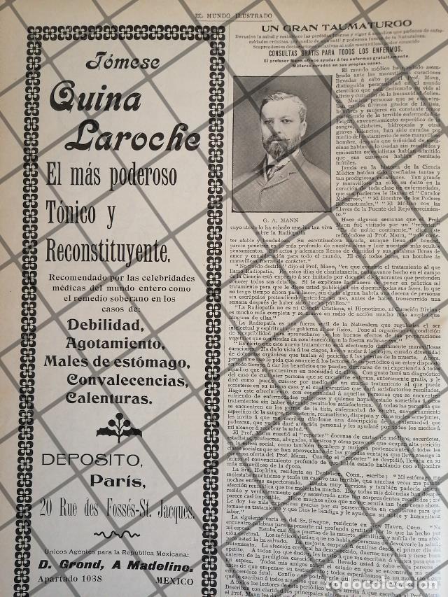 Collectionnisme d'affiches: CARTEL PUBLICITARIO EL DR. G.A. MANN Y SU RADIOPATIA 1906