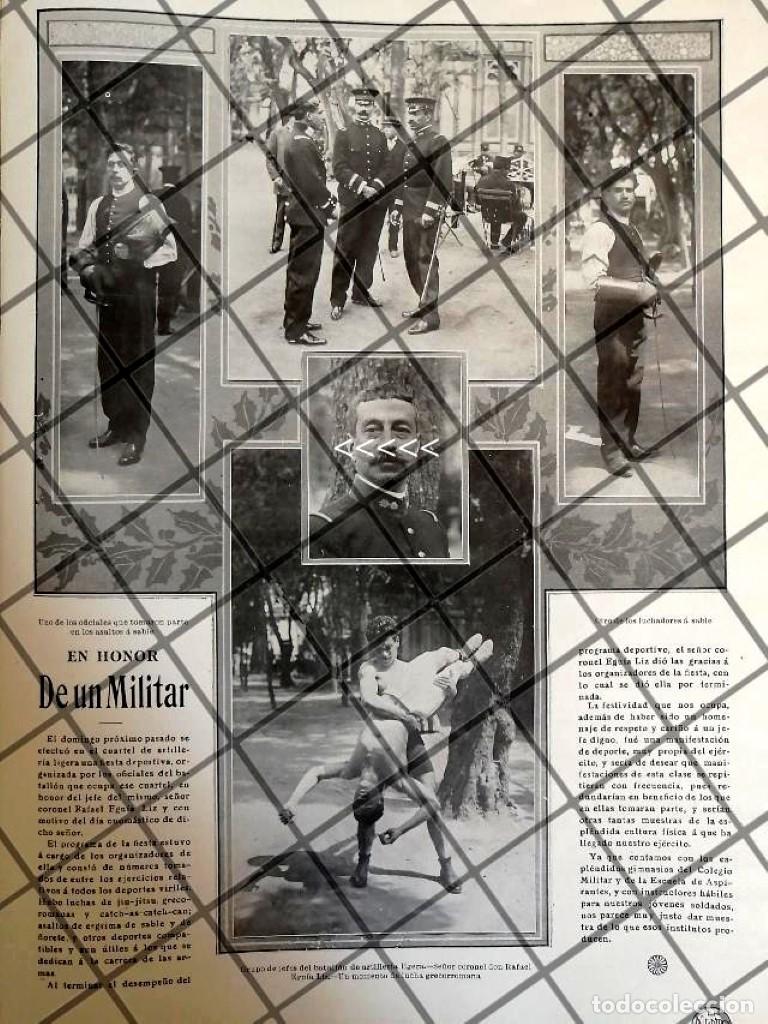 Collectionnisme d'affiches: AFICHE ANTIGUO RAFAEL EGUIA LIS, EJERCICIOS MILITARES 1910