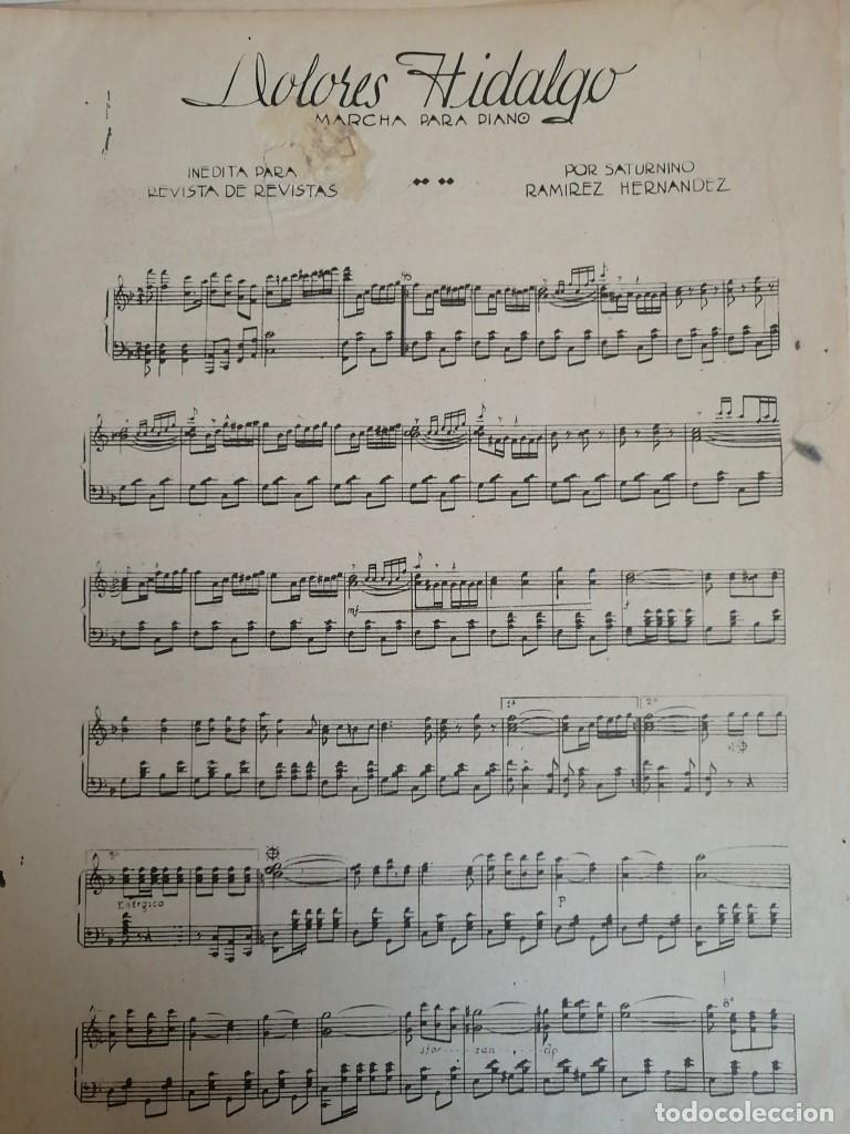 Collectionnisme d'affiches: PARTITURA ANTIGUA INEDITA. DOLORES HIDALGO/ SATURNINO RAMIREZ 1937