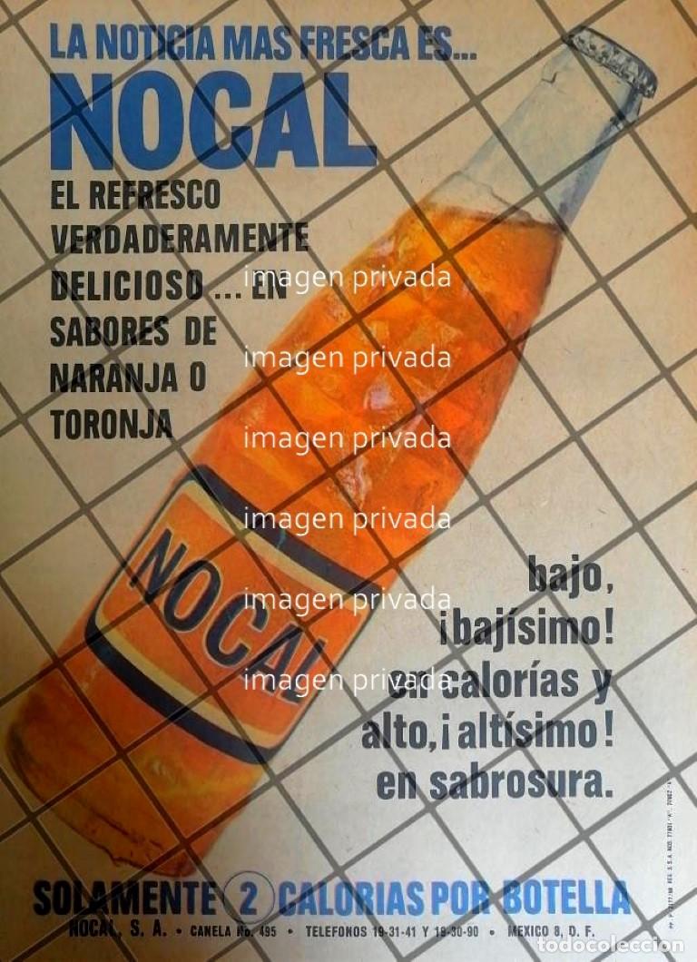 Collectionnisme d'affiches: CARTEL PUBLICITARIO RETRO REFRESCOS NOCAL NARANJA 1968