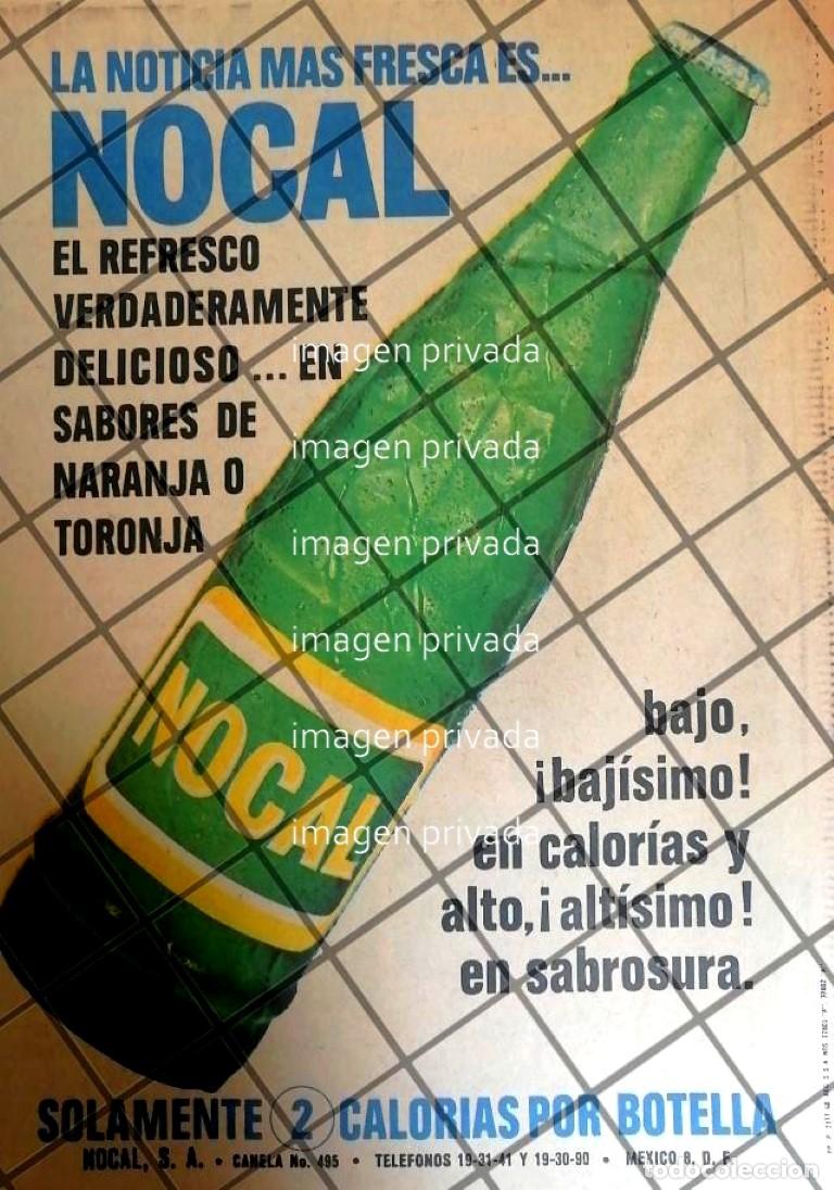 Collectionnisme d'affiches: CARTEL PUBLICITARIO RETRO REFRESCOS NOCAL TORONJA 1968