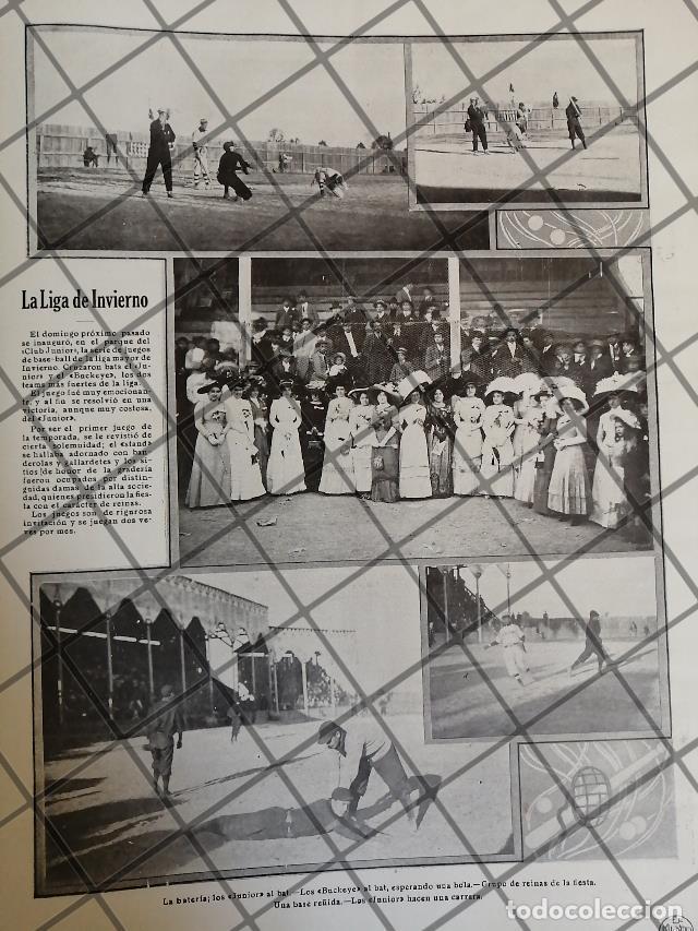Collectionnisme d'affiches: AFICHE ANTIGUO. JUEGO DE BEISBOL JUNIORS VS BUCKEYES 1910