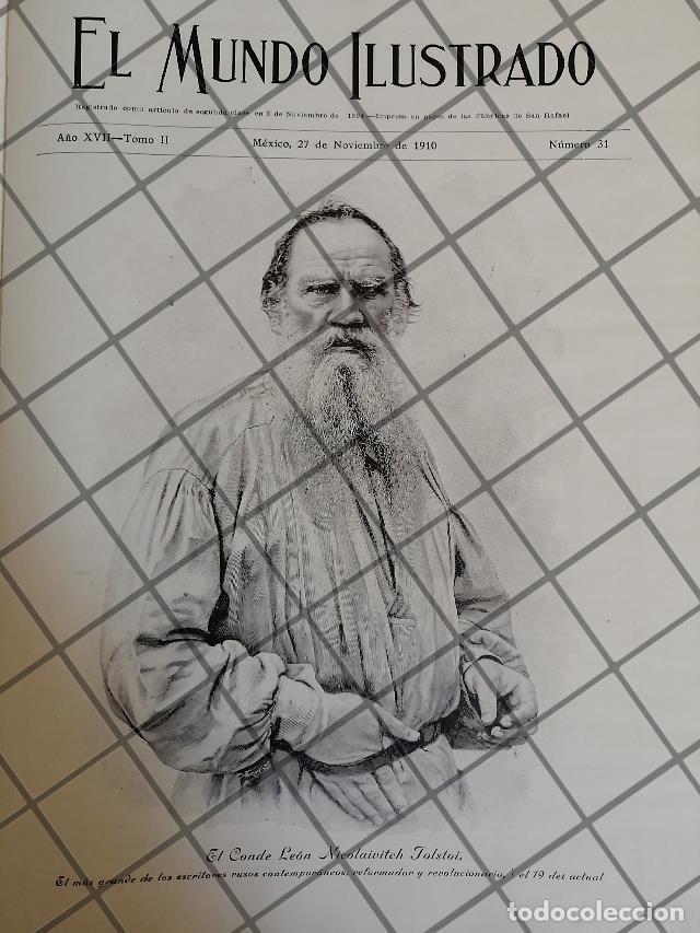 Collectionnisme d'affiches: PORTADA ANTIGUA MUERE LEON TOLSTOI 1910