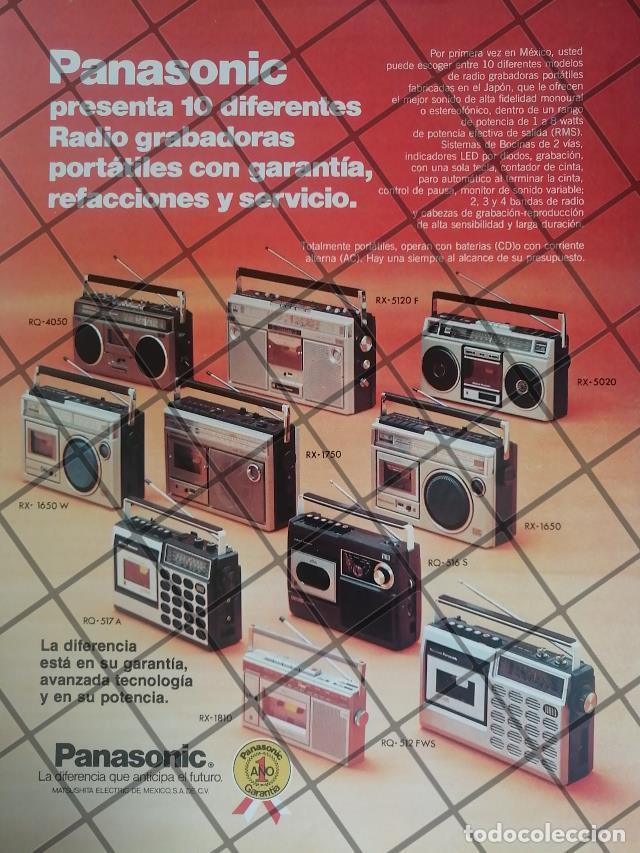 Collectionnisme d'affiches: CARTEL PUBLICITARIO RETRO RADIO GRABADORAS PANASONIC 1982