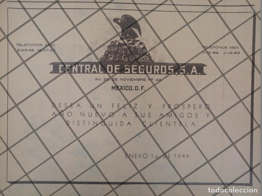 Collectionnisme d'affiches: CARTEL RETRO CENTRAL DE SEGUROS S.A 1944 E6