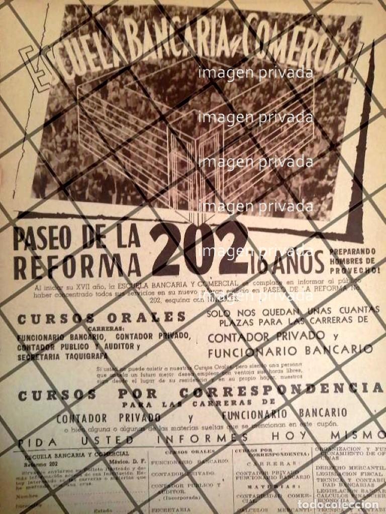 Collectionnisme d'affiches: CARTEL RETRO ESCUELA BANCARIA Y COMERCIAL 1944 -E15