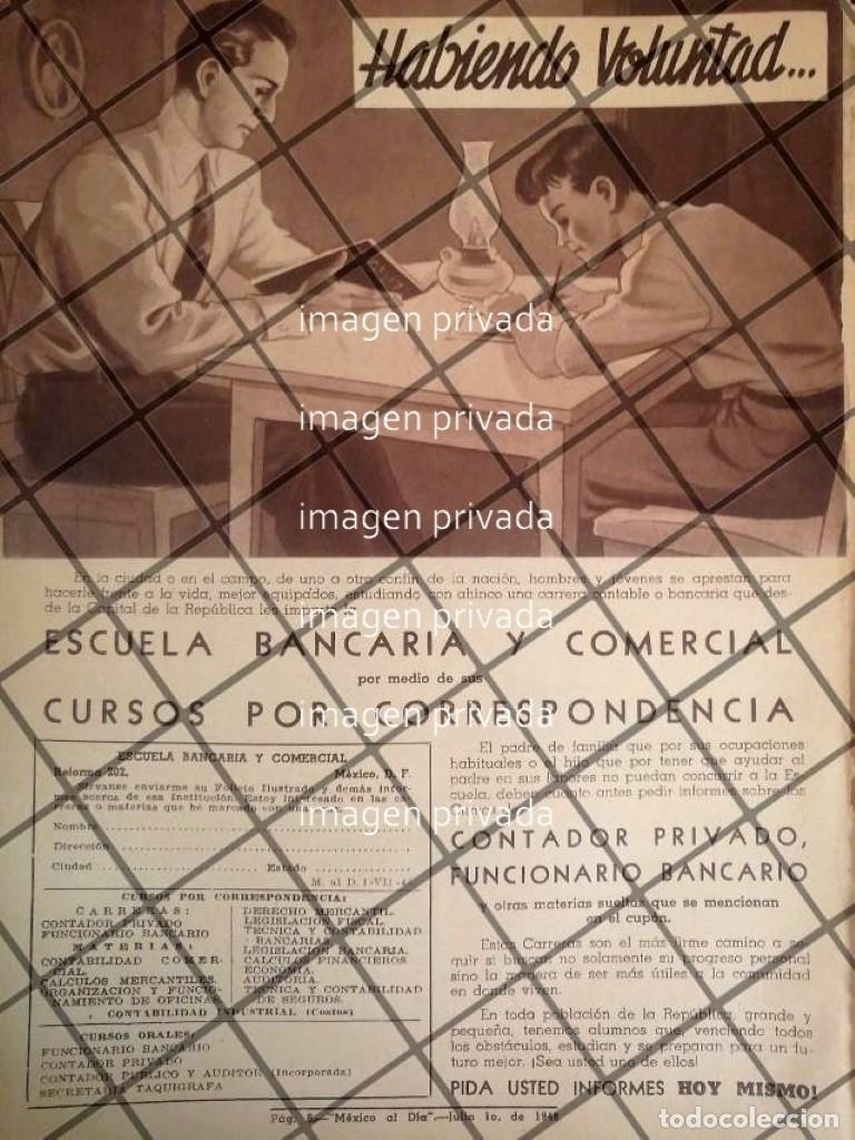Collectionnisme d'affiches: CARTEL RETRO ESCUELA BANCARIA Y COMERCIAL 1948 -E16