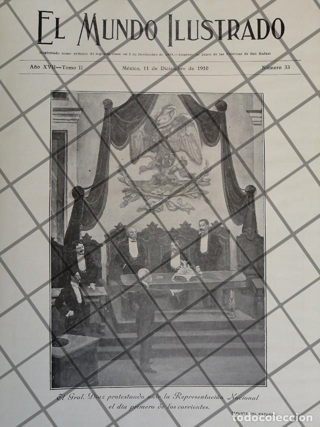 Poster collecting: PORTADA ANTIGUA PORFIRIO DIAZ TOMA POSESION 1910