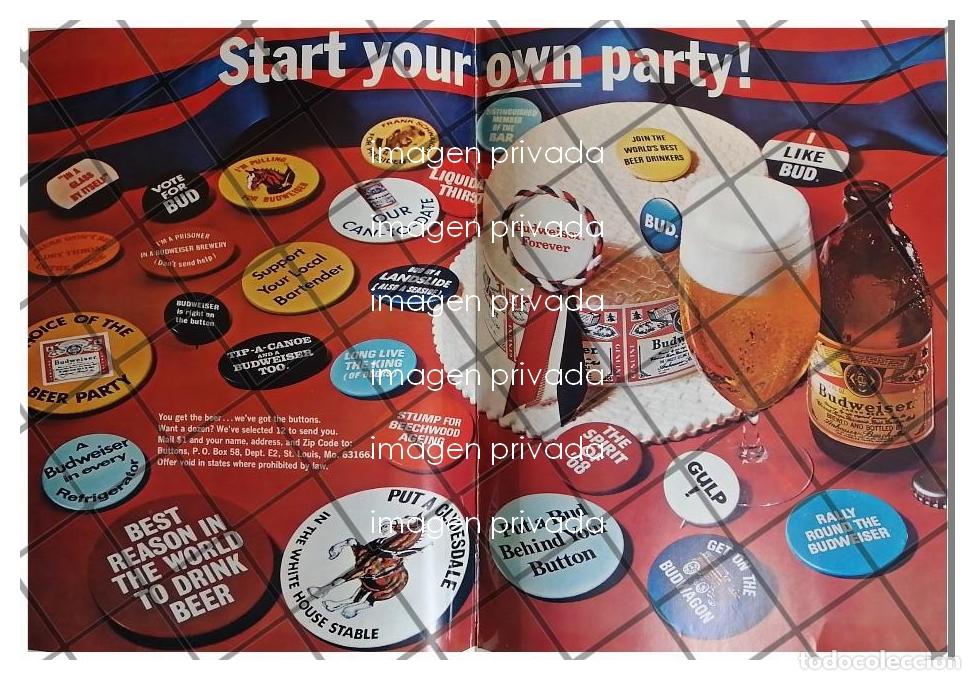 Poster collecting: CARTEL VINTAGE CERVEZA BUDWEISER 1968 /194