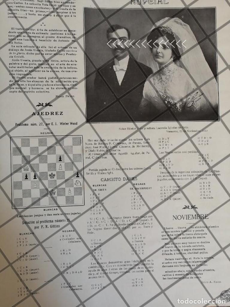 Colecionismo de cartazes: AFICHE ANTIGUO. BODA ORTIZ IGLESIAS 1910 Y MAS NOTAS