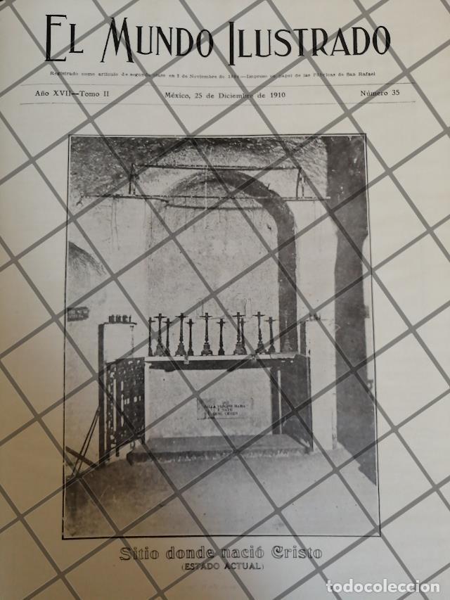 Colecionismo de cartazes: PORTADA ANTIGUA 1910 LUGAR DE NACIMIENTO DE CRISTO