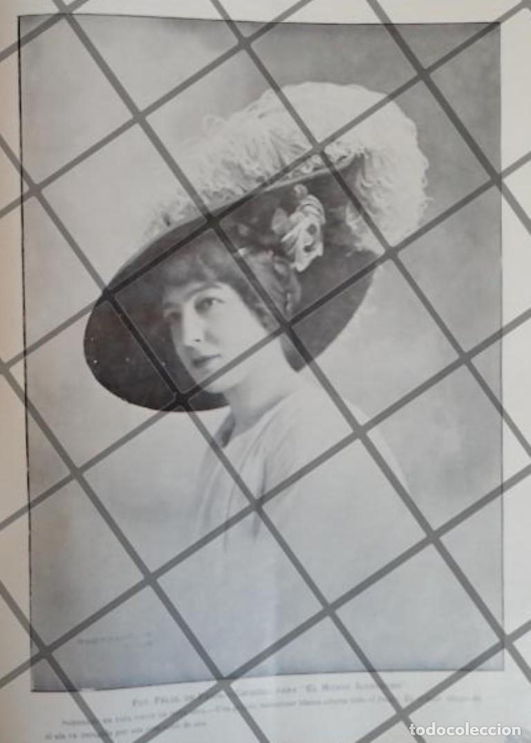 Colecionismo de cartazes: CARTEL ANTIGUO 1910 SOMBRERO DAMA. CASA FELIX DE PARIS /11