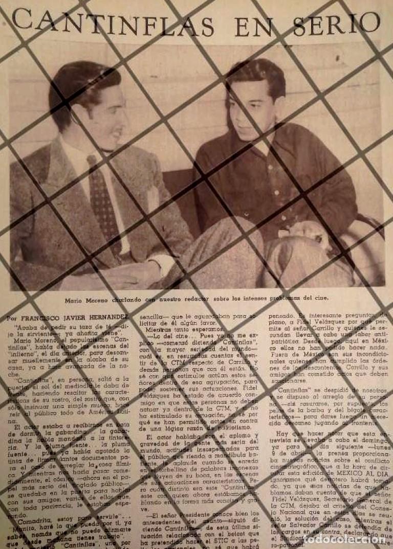 Collectionnisme d'affiches: AFICHE ANTIGUO ENTREVISTA A CANTINFLAS 1945