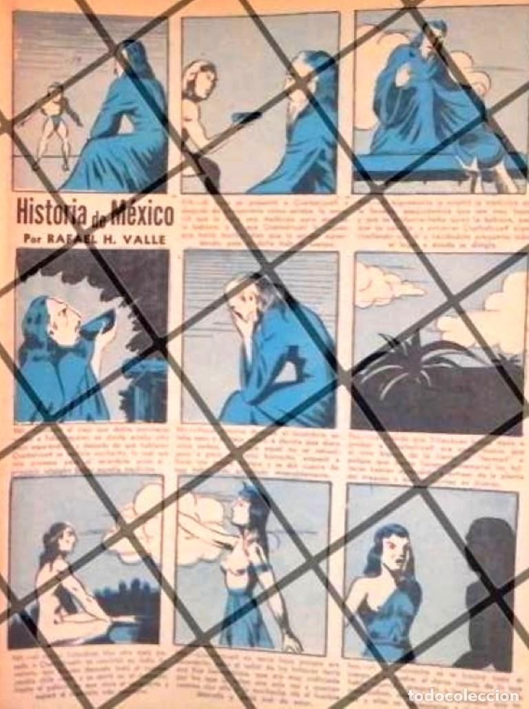 Collectionnisme d'affiches: TIRA COMICA VINTAGE. HISTORIA DE MEXICO 1940s HELIODORO VALLE
