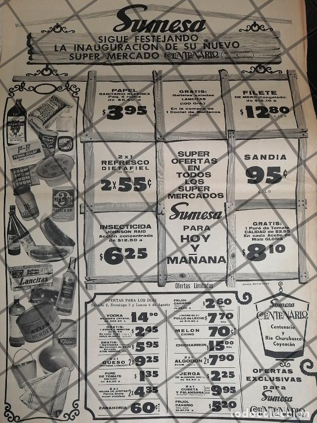 Collectionnisme d'affiches: PUBLICIDAD RETRO TIENDA SUMESA 1969 T. POSTER RV