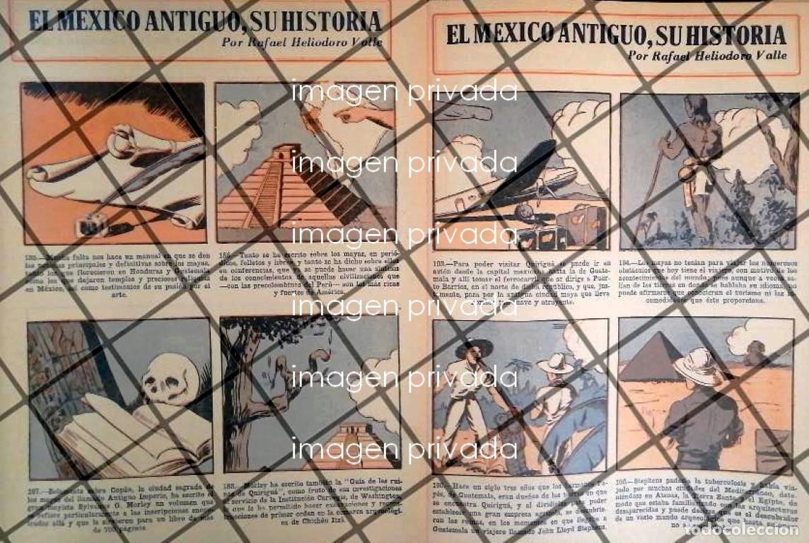 Collectionnisme d'affiches: TIRA COMICA ANTIGUA EL MEXICO ANTIGUO 1945 HELIODORO VALLE