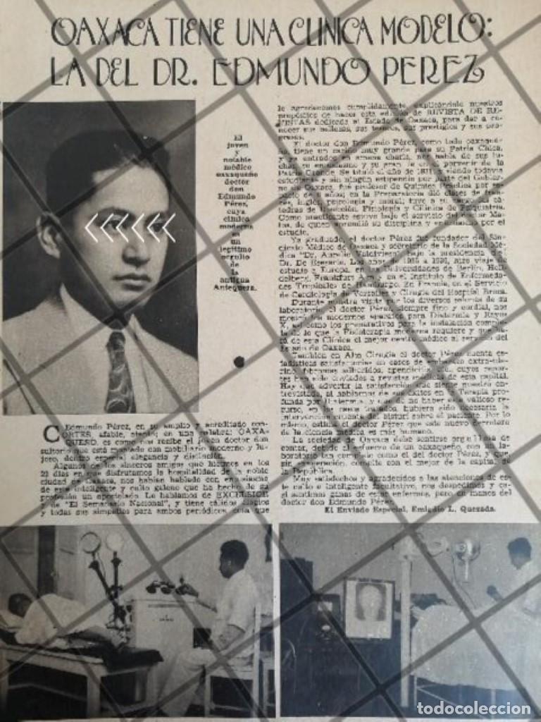 Sammeln von Plakaten: AFICHE VINTAGE CLINICA DEL DR. EDMUNDO PEREZ. OAXACA 1937