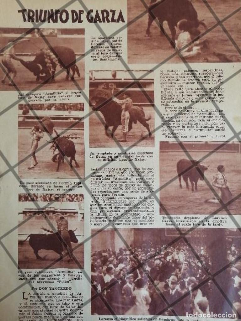 Sammeln von Plakaten: AFICHE RETRO GENERAL. TRIUNFO DE TORERO LORENZO GARZA 1936