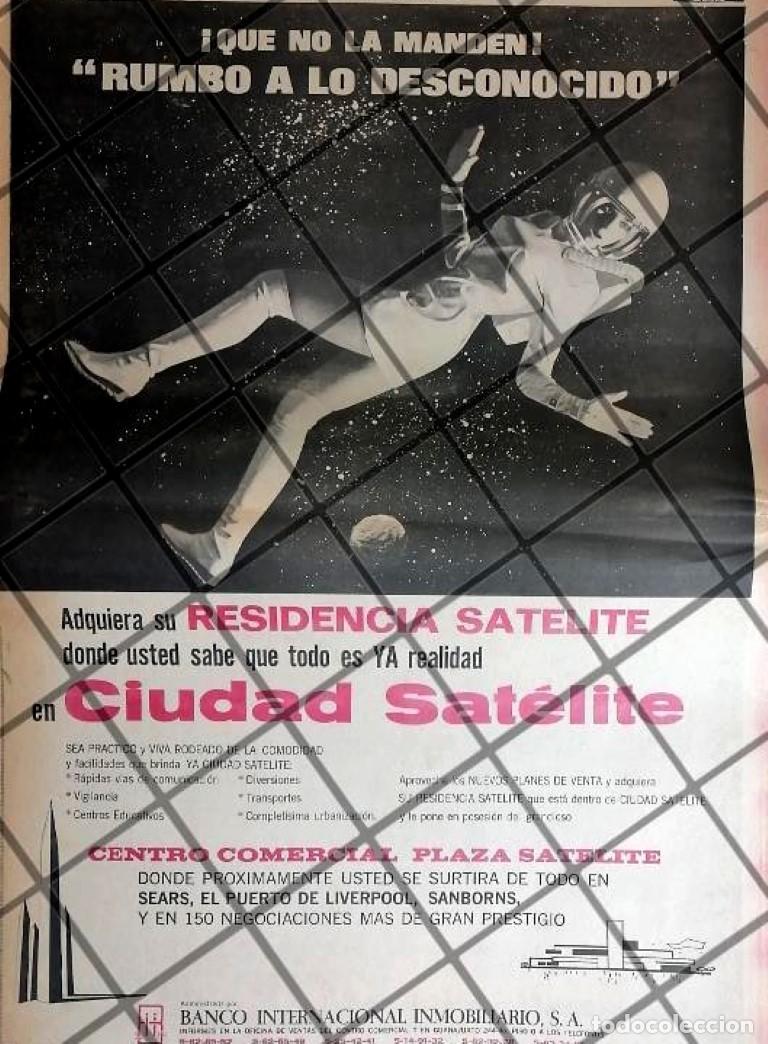 Sammeln von Plakaten: PUBLICIDAD RETRO COLONIA CIUDAD SATELITE D.F. 1969 T. POSTER 5