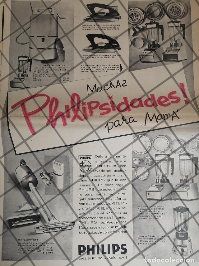 Sammeln von Plakaten: CARTEL PUBLICITARIO RETRO ELECTRODOMESTICOS PHILIPS 1969RV