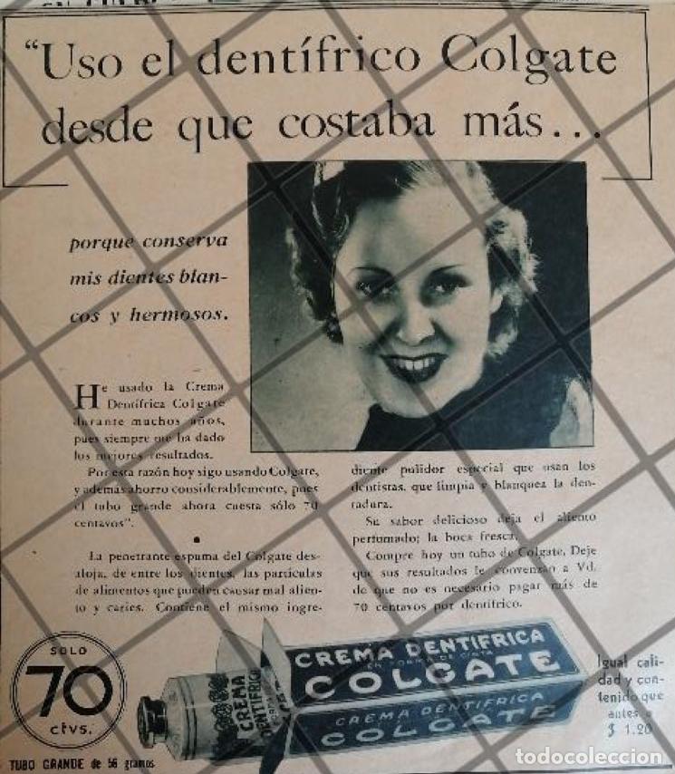 Sammeln von Plakaten: CARTEL PUBLICITARIO ANTIGUO DENTRIFICO COLGATE 1934 /108