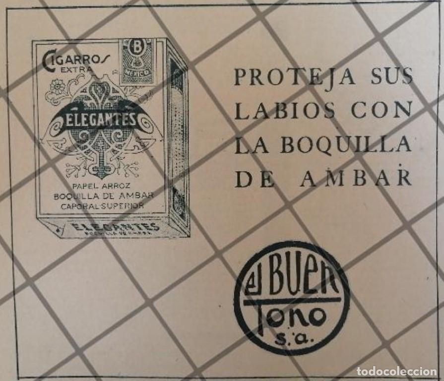 Sammeln von Plakaten: CARTEL PUBLICITARIO RETRO CIGARROS ELEGANTES EL BUEN TONO 1939 300
