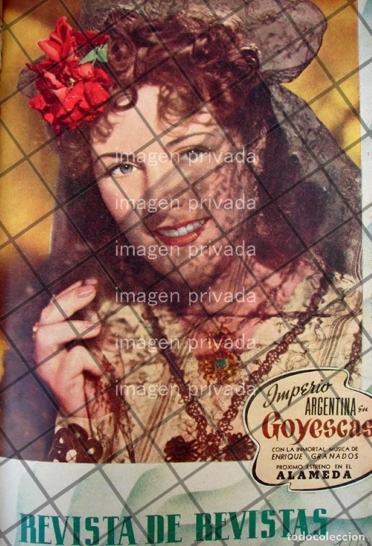 Sammeln von Plakaten: PORTADA ANTIGUA SE ESTRENA LA PELICULA. GOYESCAS 1944