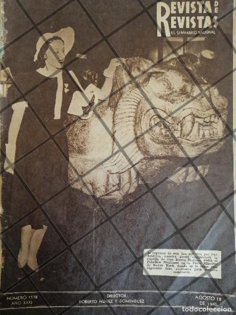 Collezionismo di affissi: PORTADA ANTIGUA LA ACTRIZ. ROSITA MORENOS EN N.YORK 1940