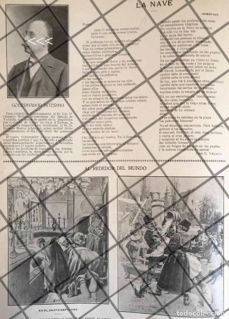 Collezionismo di affissi: AFICHE ANTIGUO ENRIQUE MU&Ntilde;OZ ARISTEGUI Y MAS NOTAS 1906