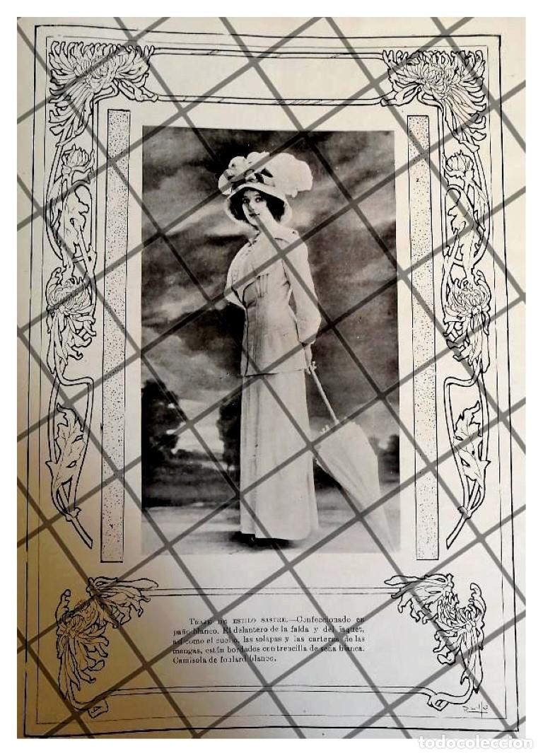 Collezionismo di affissi: CARTEL ANTIGUO 1910 VESTIDOS DIBUJO RAFAEL LILLO-40