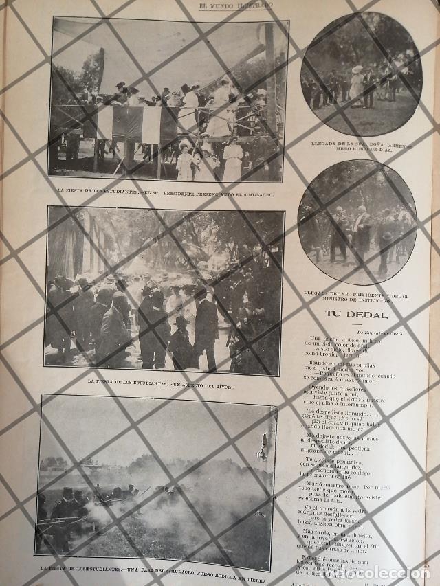 Coleccionismo de carteles: AFICHE ANTIGUO PORFIRIO DIAZ Y ESPOSA EN EL TIVOLI 1906