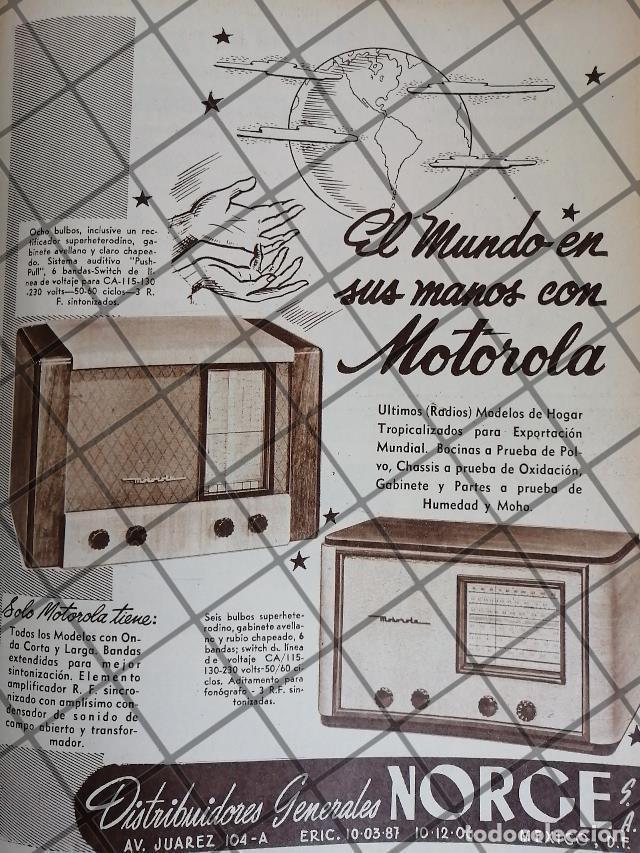 Sammeln von Plakaten: CARTEL PUBLICITARIO ANTIGUO. RADIOS MOTOROLA 1948