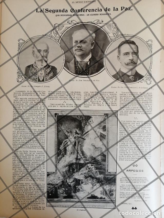 Sammeln von Plakaten: AFICHE ANTIGUO DELEG MEXICANA CONFERENCIA DE PAZ 1907