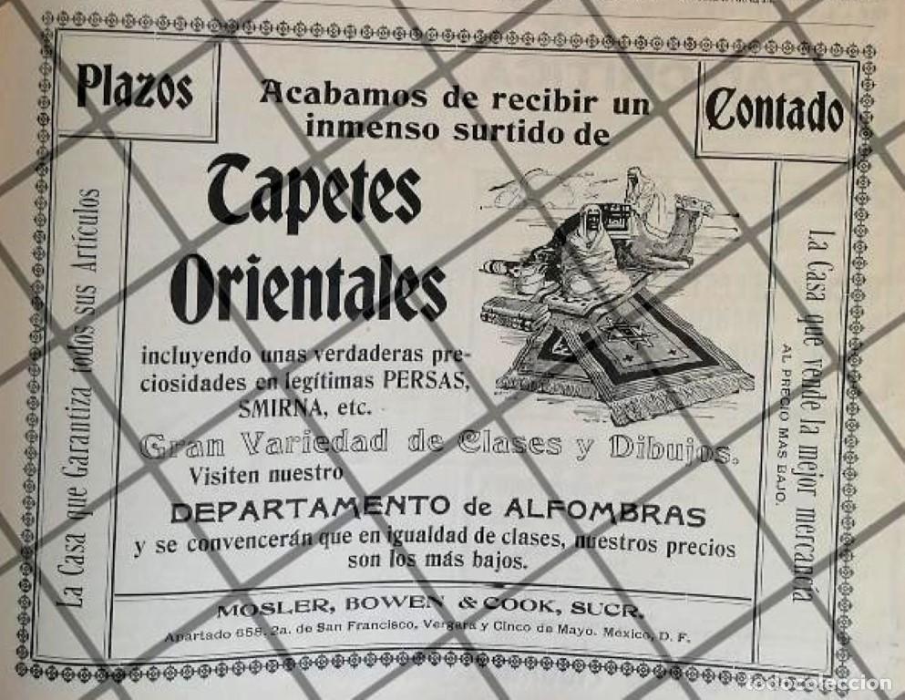 Sammeln von Plakaten: CARTEL PUBLICITARIO ANTIGUO TIENDA MOSLER BOWEN 1906 /9