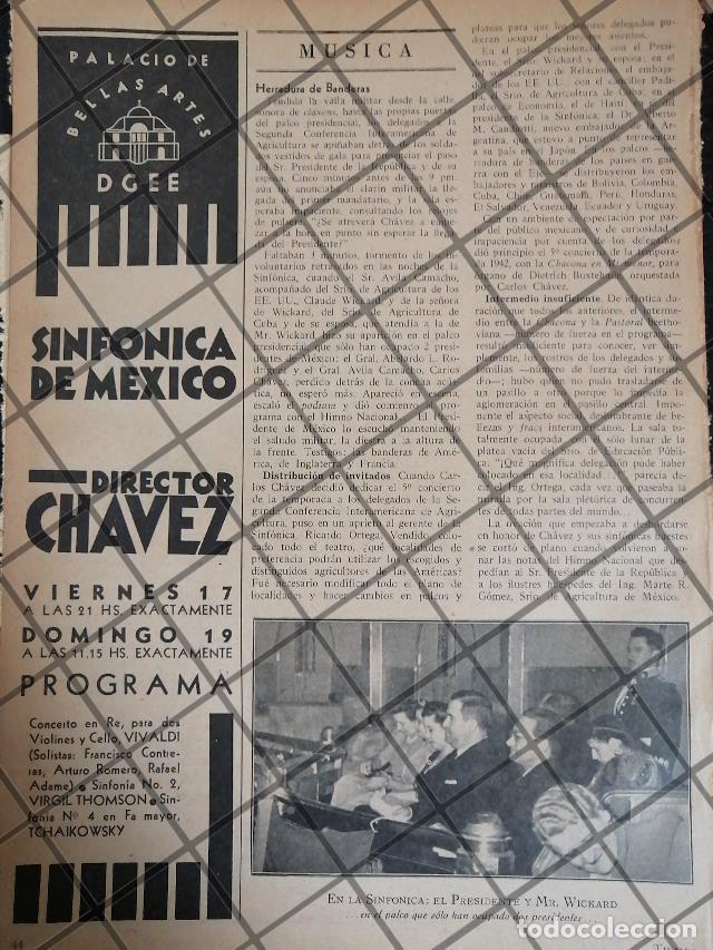 Sammeln von Plakaten: AFICHE RETRO ORQUESTA SINFONICA. Y AVILA CAMACHO 1942