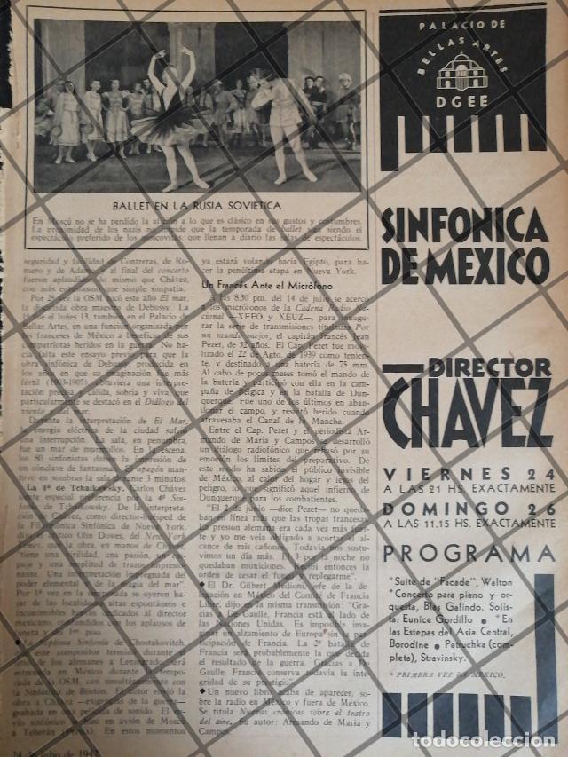 Sammeln von Plakaten: AFICHE RETRO ORQUESTA SINFONICA. BLAS GALINDO Y OTROS 1942