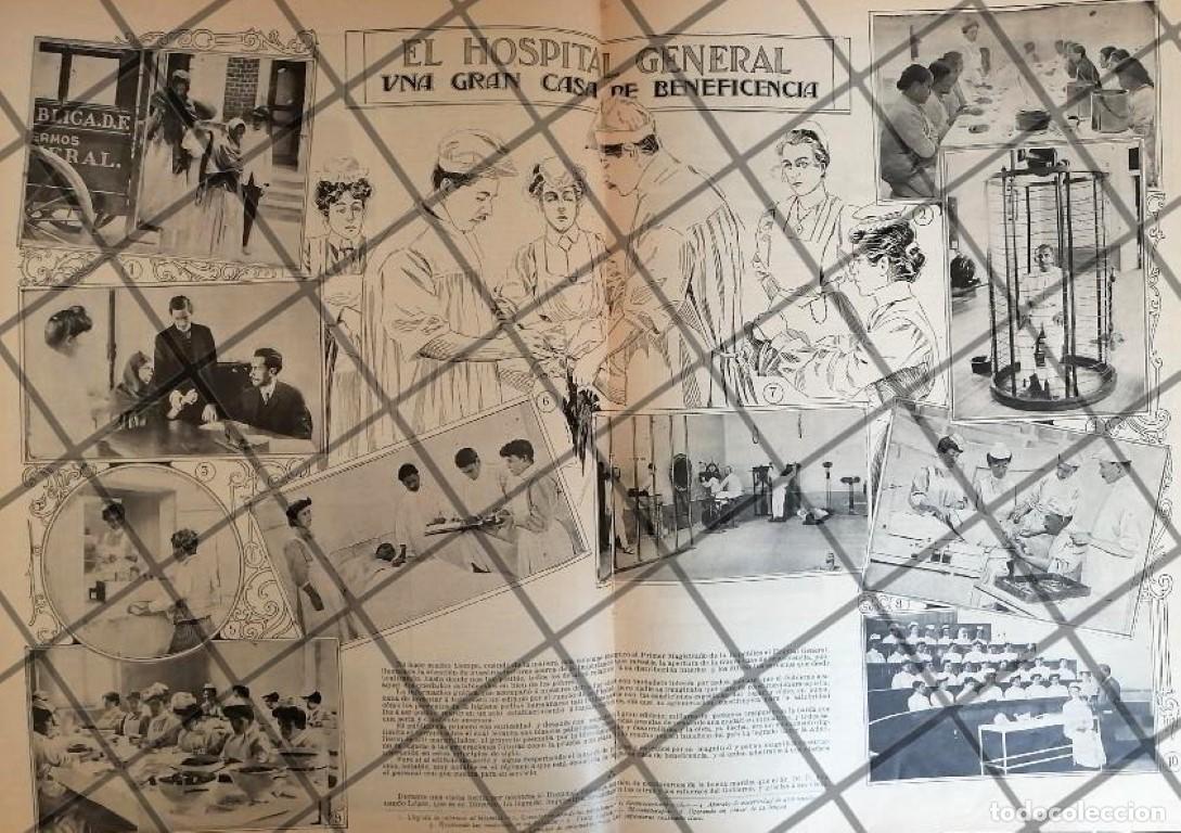 Sammeln von Plakaten: AFICHE ANTIGUO HOSPITAL GENERAL DE MEXICO 1907