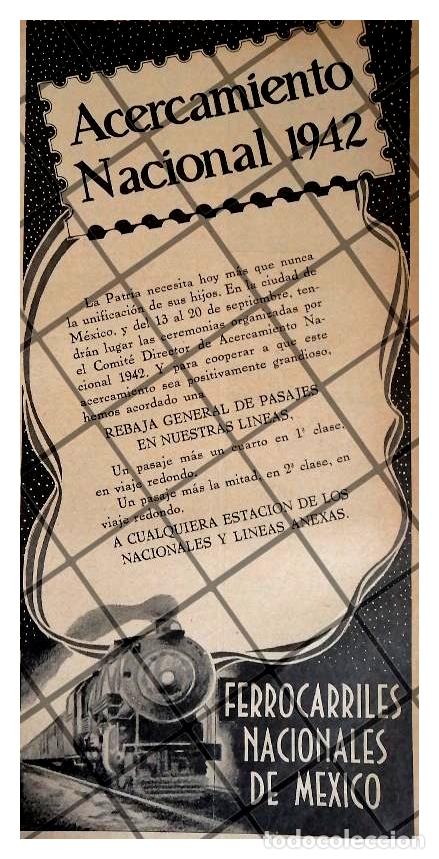 Sammeln von Plakaten: CARTEL ANTIGUO. FERROCARRILES NACIONALES 1942 31
